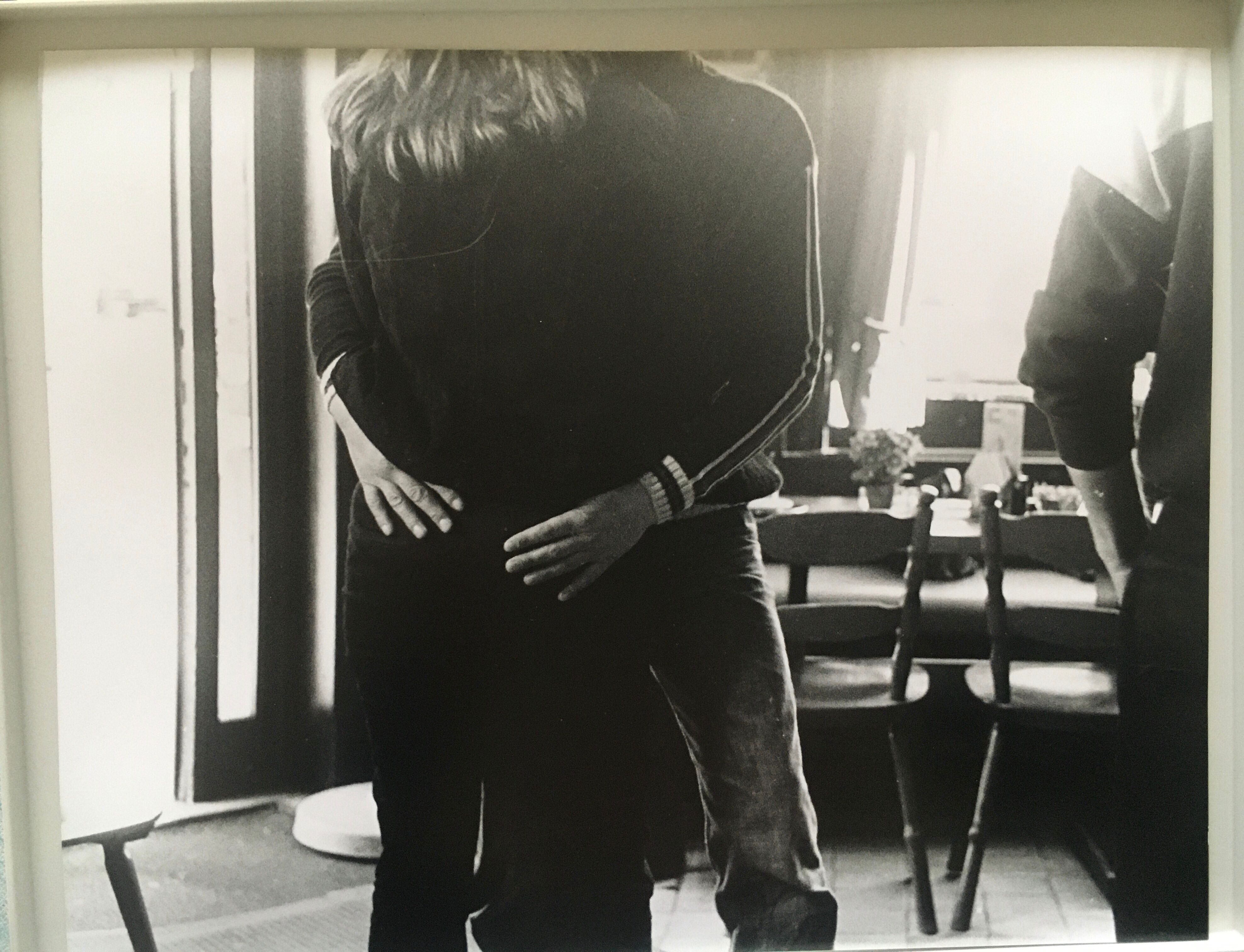 Print of a dancing couple, vintage 90s