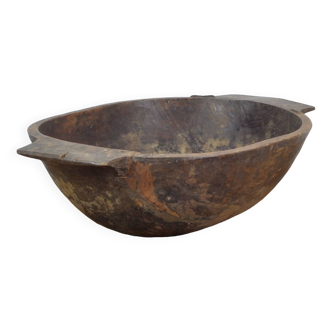 Handmade Hungarian Wooden Dough Bowl, Early 1900’s