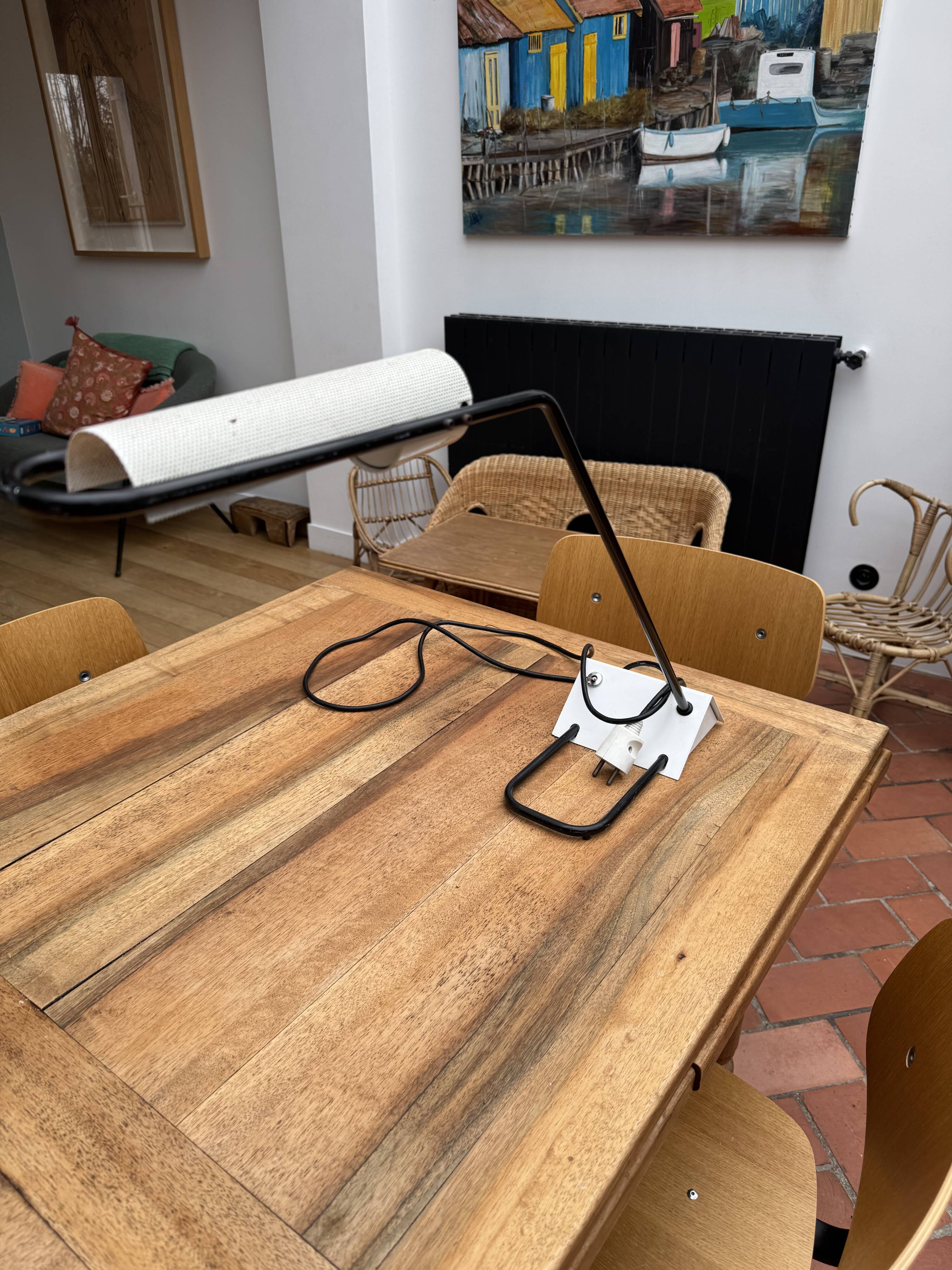 Candle desk lamp, 1980s