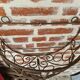 Wrought iron wall planter