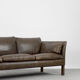 Mid-Century Modern Vintage Leather Cromwell Sofa by Arne Norell, 1960s