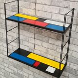 Black upright string shelf