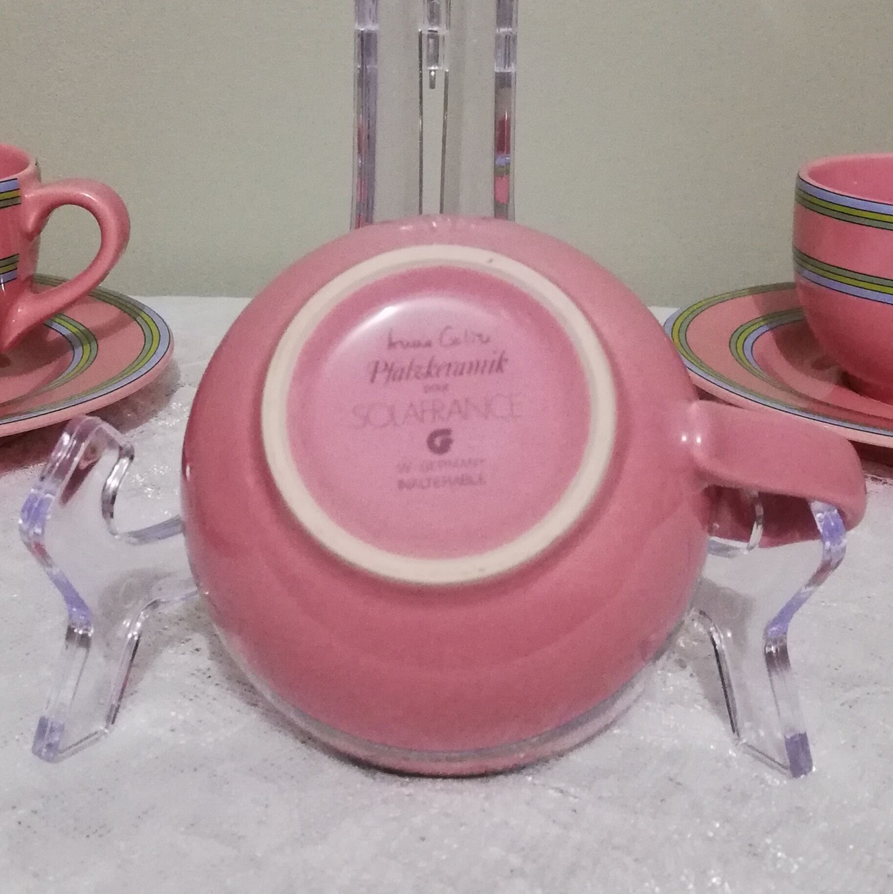 Trois tasses à café ou à thé en céramique allemande