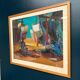 Swedish Oil on Cardboard – “Figures” – Signed – Vintage & Framed – 71