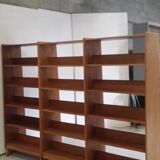 Vintage wooden modular bookcase