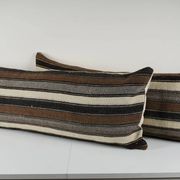 Set of 2 vintage kilim cushion covers 46x114 cm