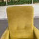 Fauteuil italien jaune moutarde style Mid-Century