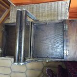 Solid wood sewing basket