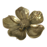 Brass flower ashtray