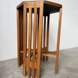 1930s star-inlaid side table