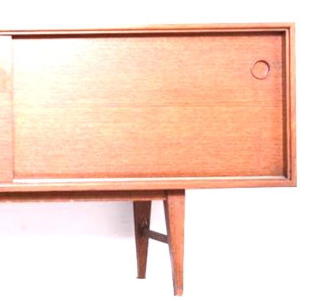 Scandinavian vintage teak sideboard, length 3m