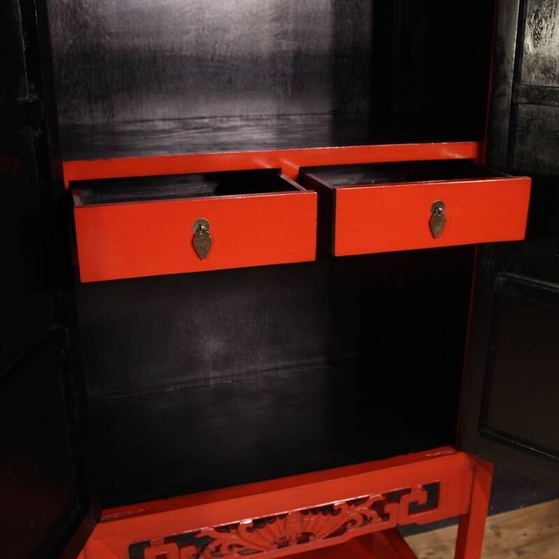 Chinese lacquered cabinet from the second half of the 20th century