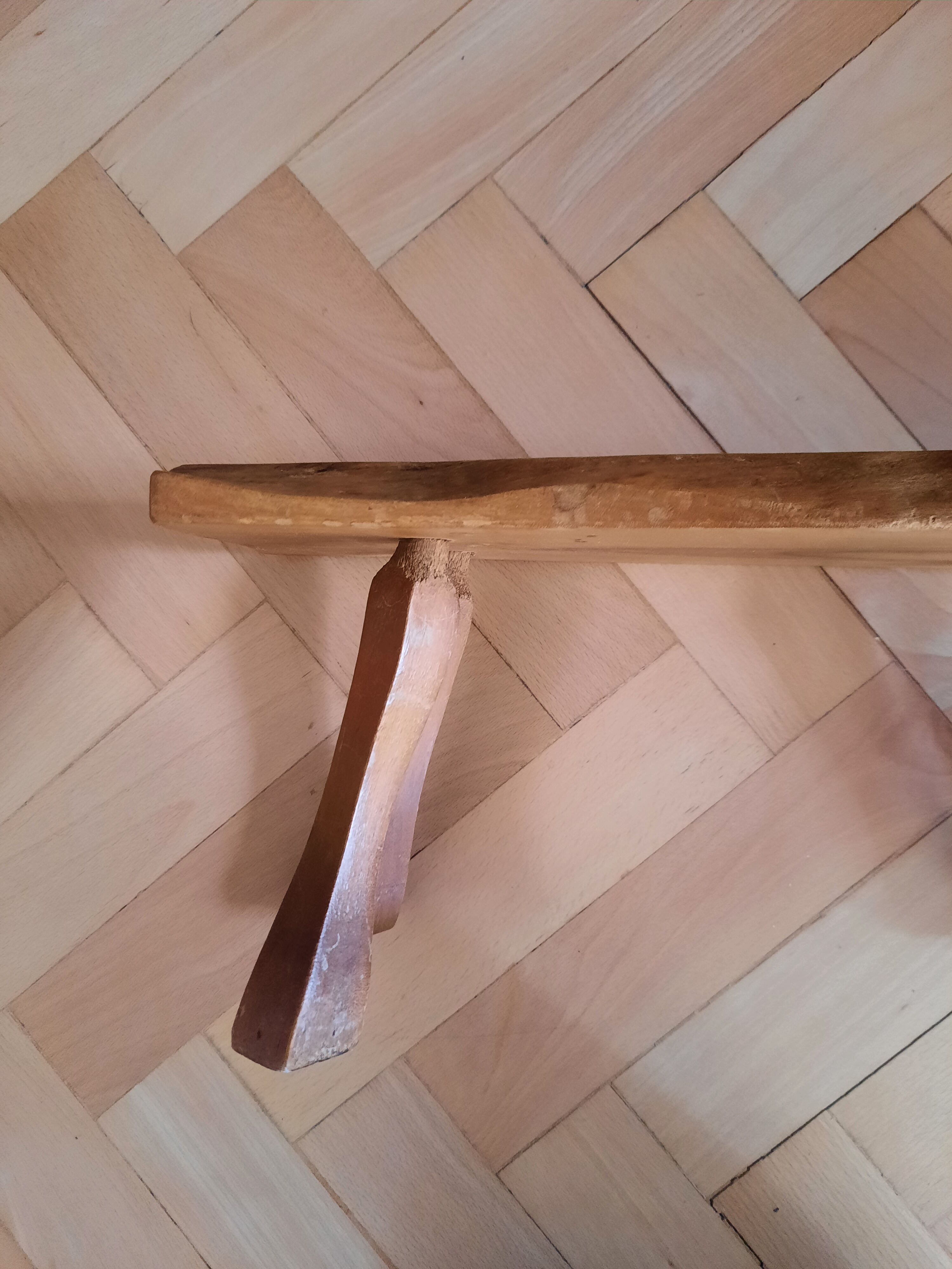 Raw wood stool