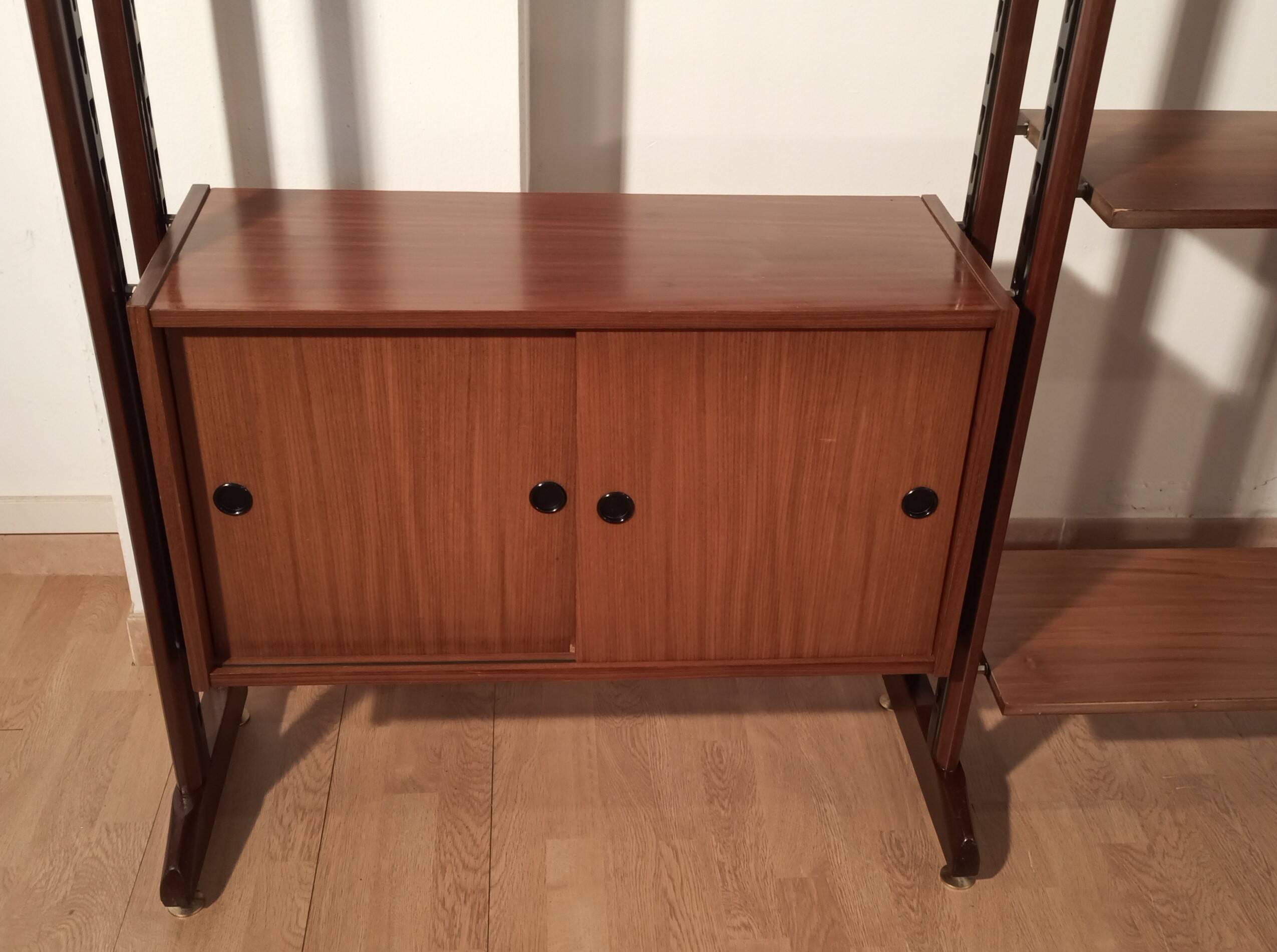 Vintage Modular Teak Bookcase, 1960s
