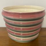 Old Sarreguemines ceramic flowerpot France 5785 vintage