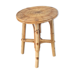 tabouret en rotin