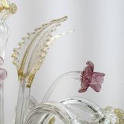 Ca'Rezzonico Blown Murano Glass 6 Arms Floor Lamp, Italy, 1950s