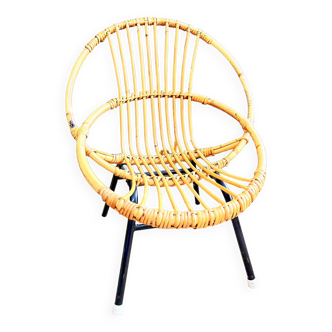 Rattan armchair for children