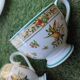 4 Villeroy and Boch Golden Birds tea cups