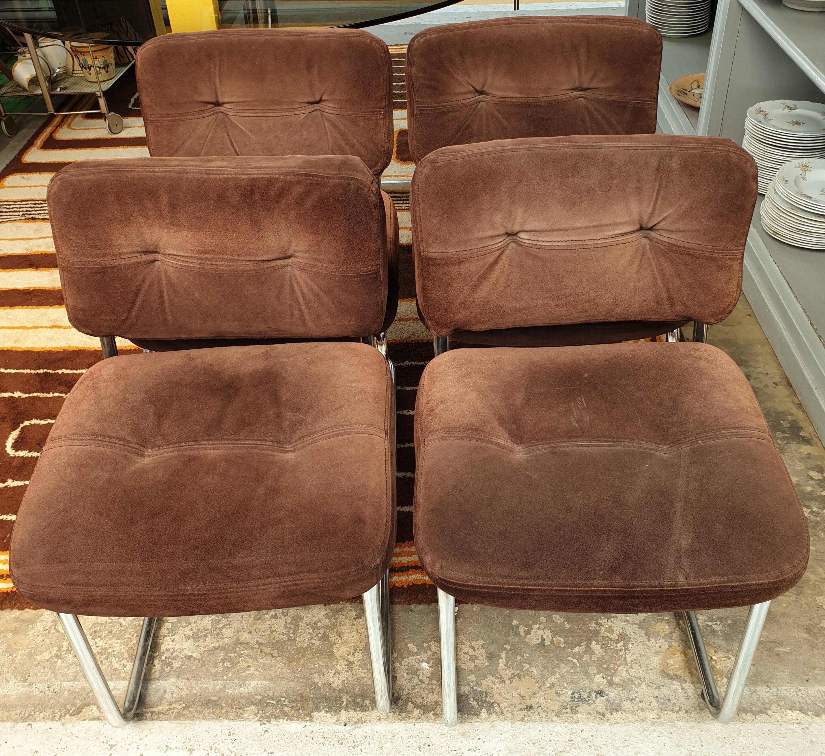 Set of six Roche-Bobois chairs, 1970