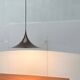 Mid-Century Modern Space Age Danish Brown Semi Pendant Lamp by Claus Bonderup and Torsten Thorup for Fog & Mørup, 1960s