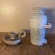 Ceramic Candle holder and Vase Set - Jean Austruy 50s-60s handmade