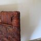 Woven rattan armchair, 1980s
