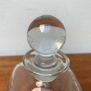 Bouteille en verre danoise vintage avec gravure