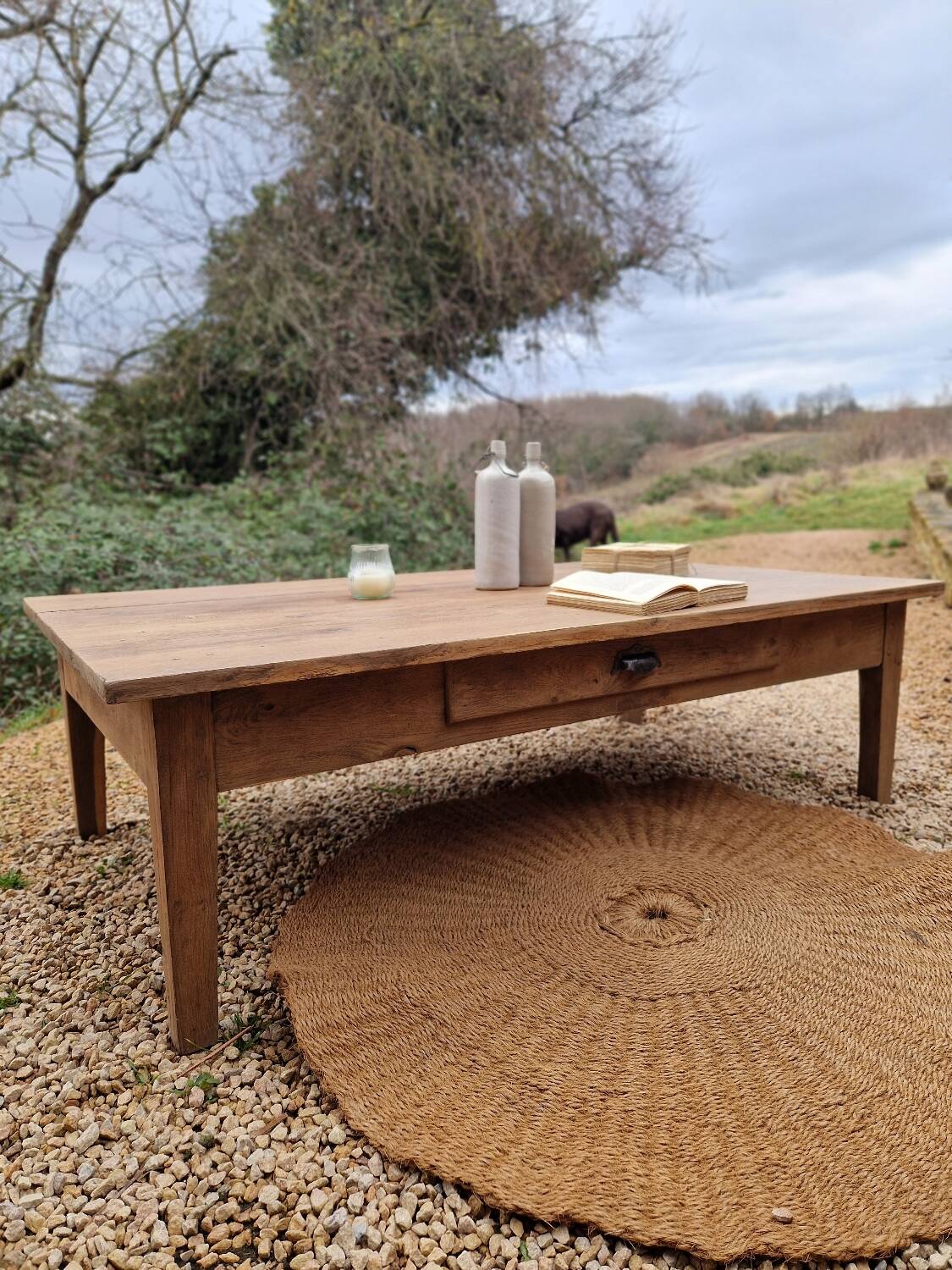 Table basse en chêne