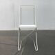 White postmodern Kreuzschwinger chairs by Till Behrens for Schlubach, 1980s, set of 3.