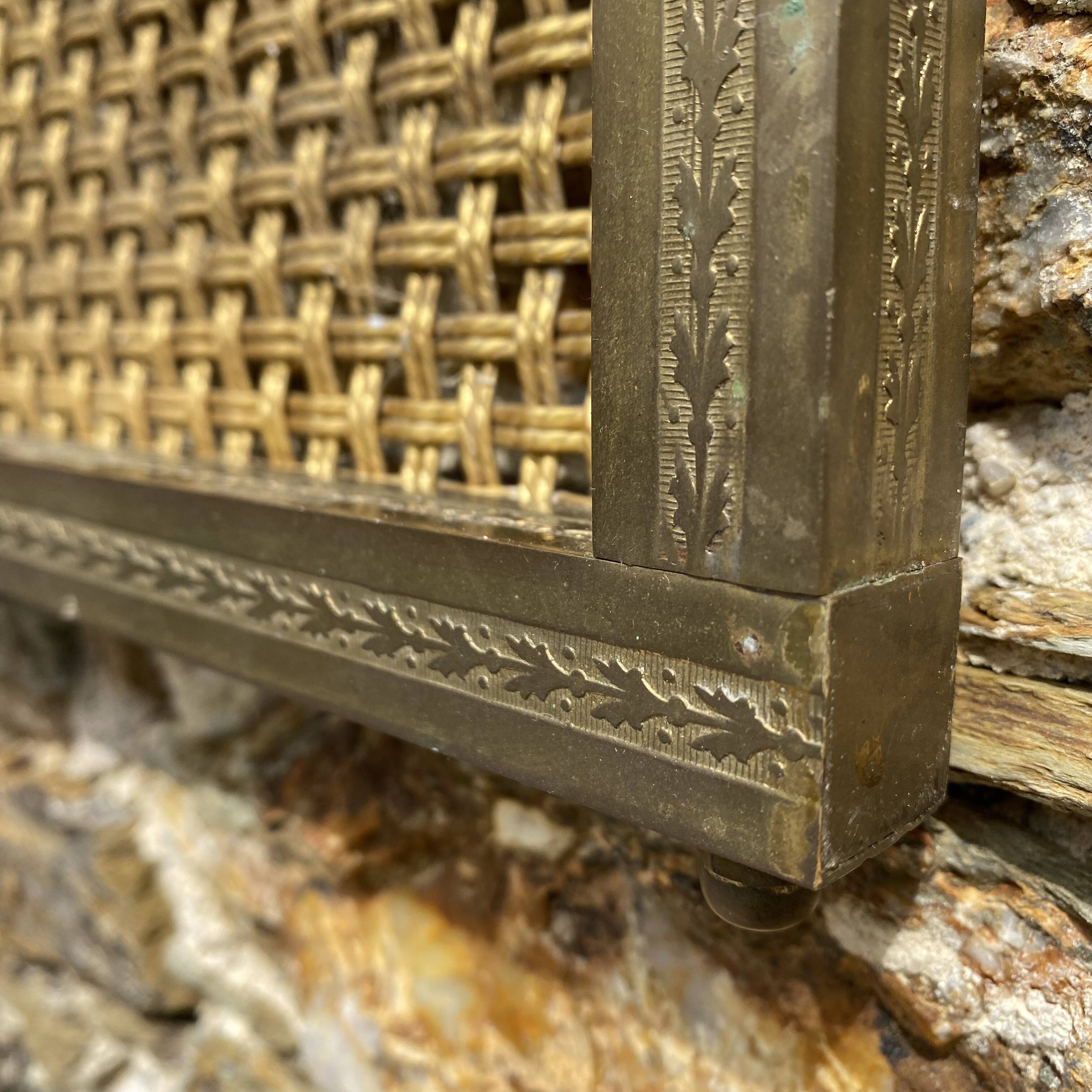 Gold metal wire mesh wall coat rack