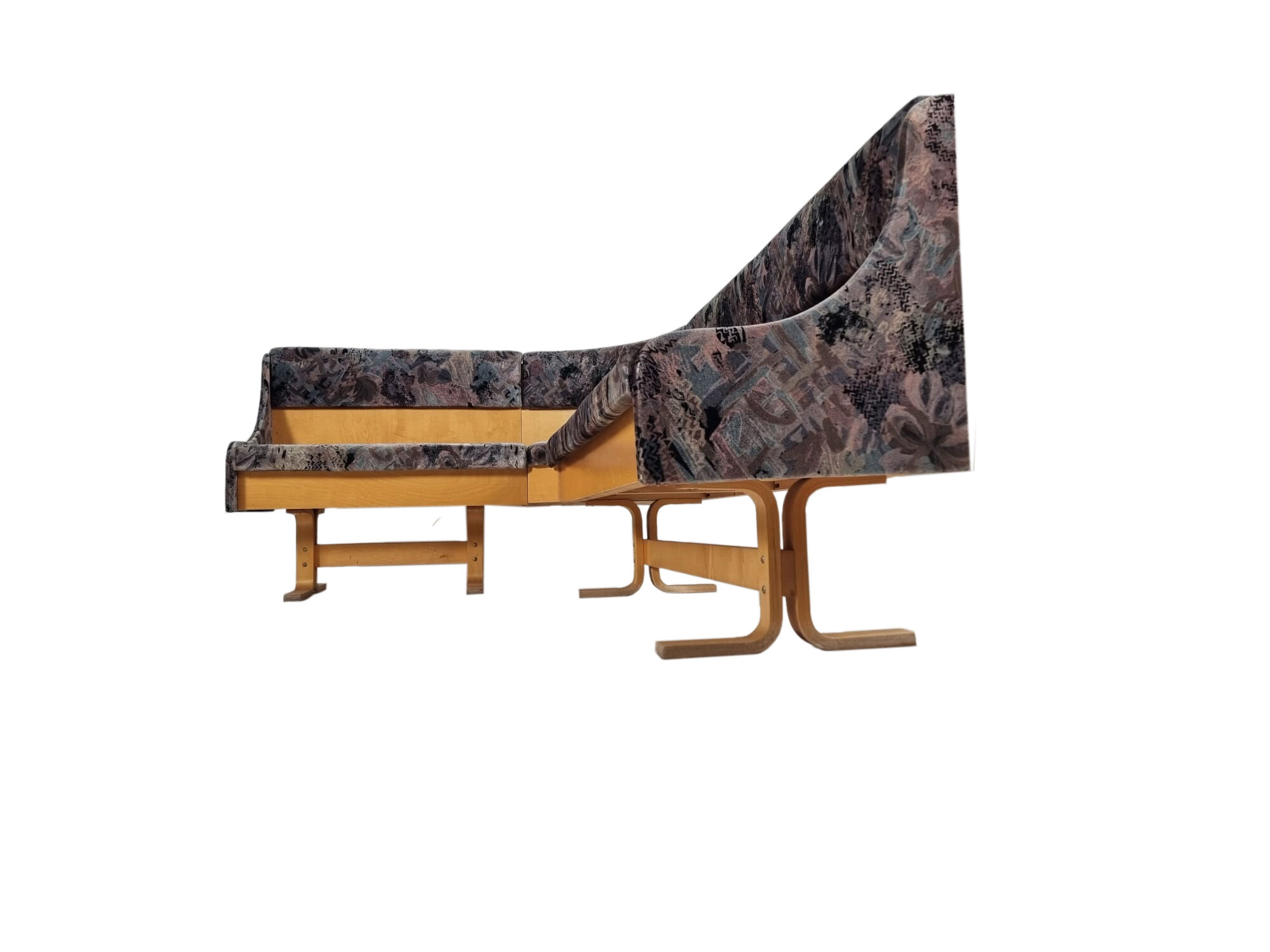 Corner sofa by Ludvik Volak for Drevopodnik Holesov 1960s