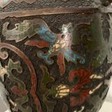 Pair of vases in monks