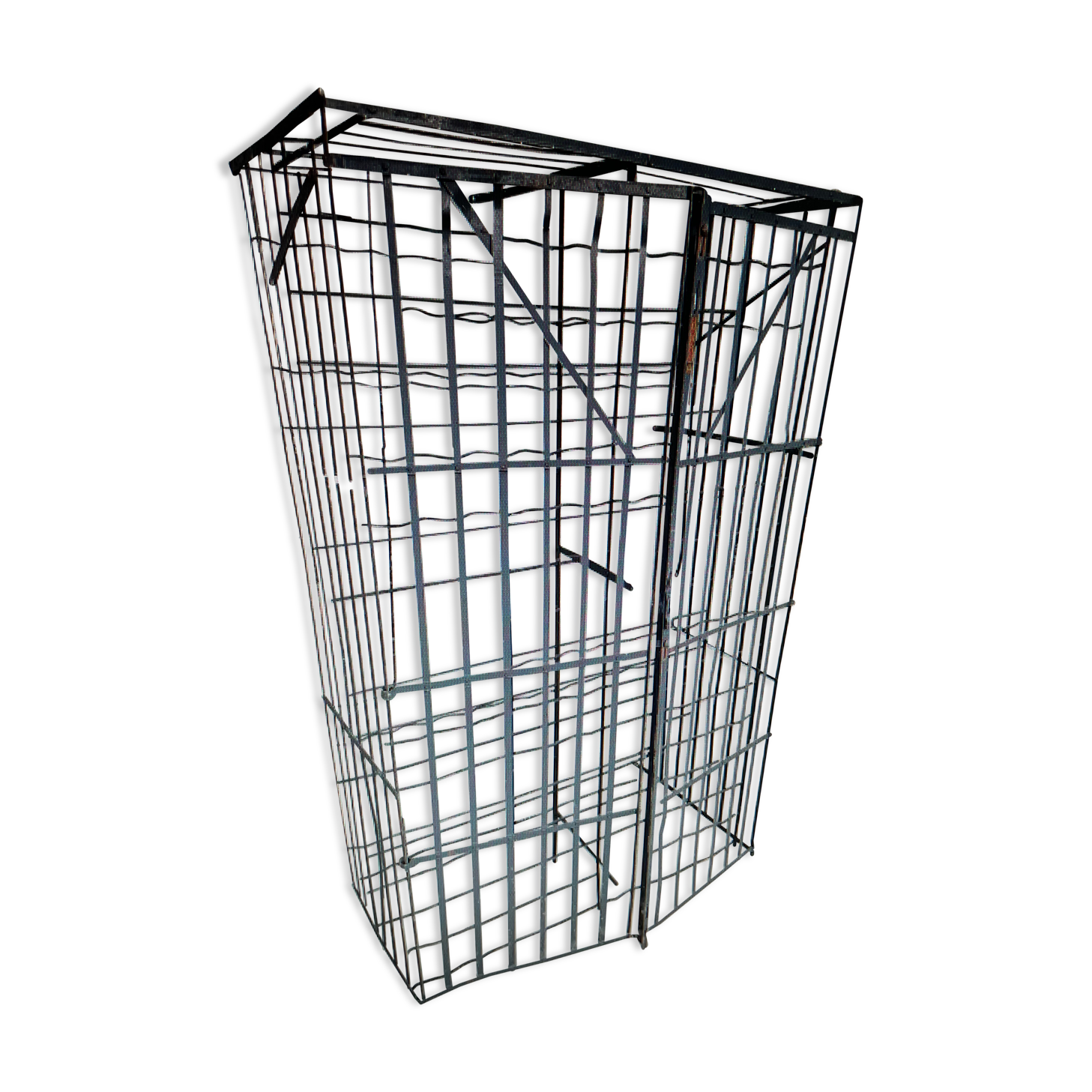 Closed Cabinet range bottles Rigid locker vintage wine cellar year 60