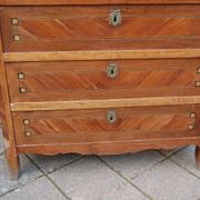 Louis XVI period walnut chest of drawers from the 18th century
