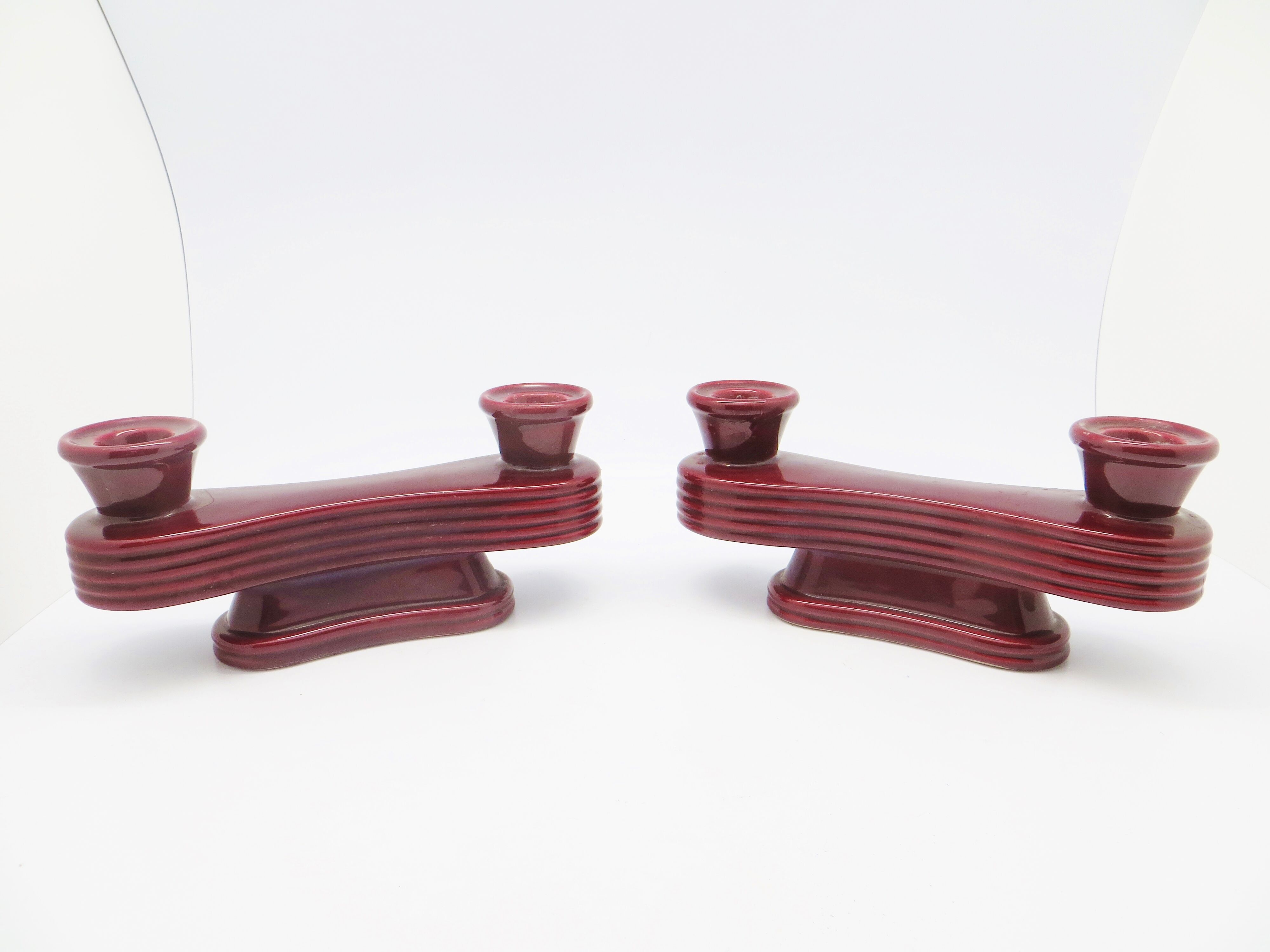Pair of art deco candlesticks 40s