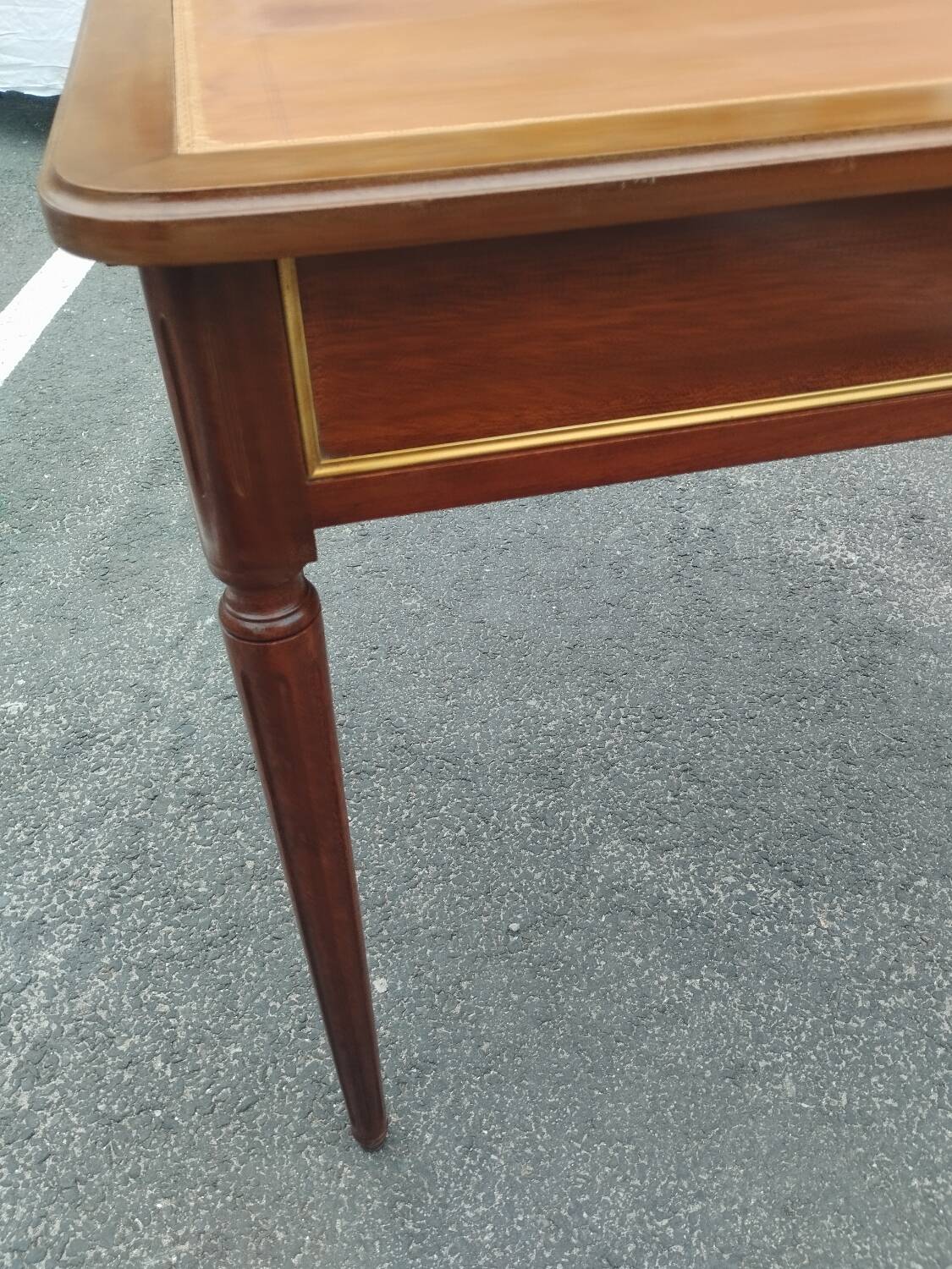 Beau bureau plat ancien style louis xvi