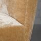 Fauteuil scandinave en velours à poils longs