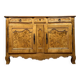 Louis XV period Bressan sideboard in walnut and elm burl, 18th century