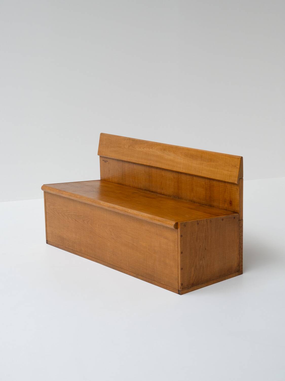Officina Rivadossi Oak Bench, Italy 1970s
