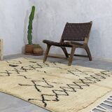 Moroccan Berber wool rug 240 x 141 Cm