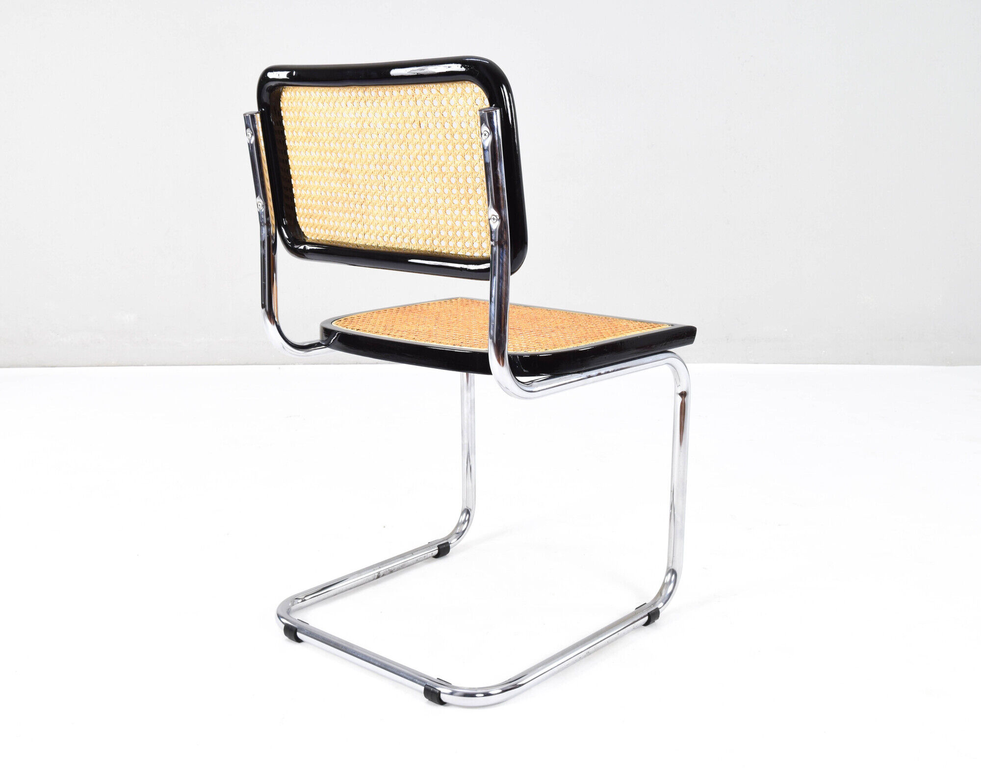Set of Four Mid-Century Modern Italian Marcel Breuer B32 Cesca Chairs, 70s