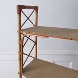 vintage rattan shelf