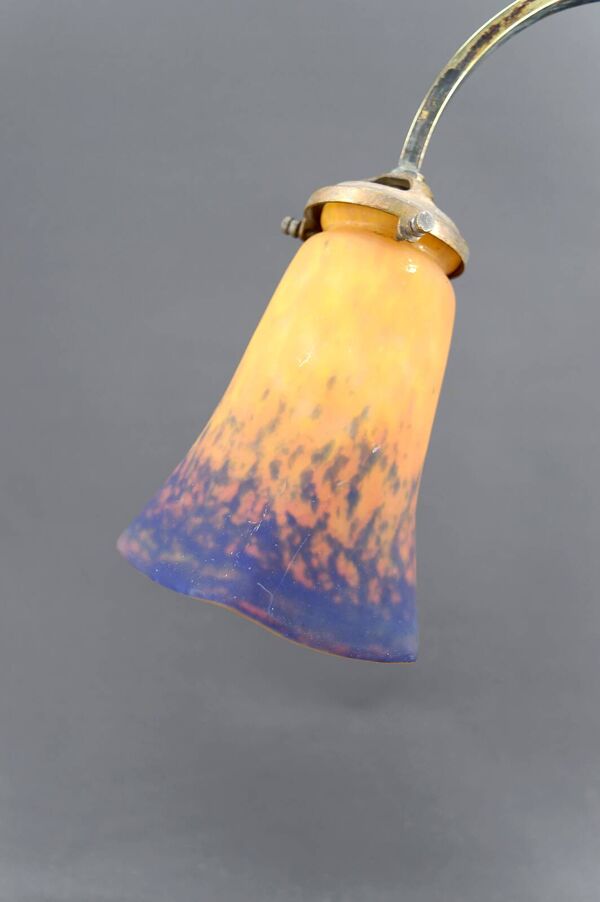 Lampe de bureau Art Nouveau / Art Déco – Muller Frères, France, vers 1910