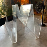 Magazine holder in altuglas 70s