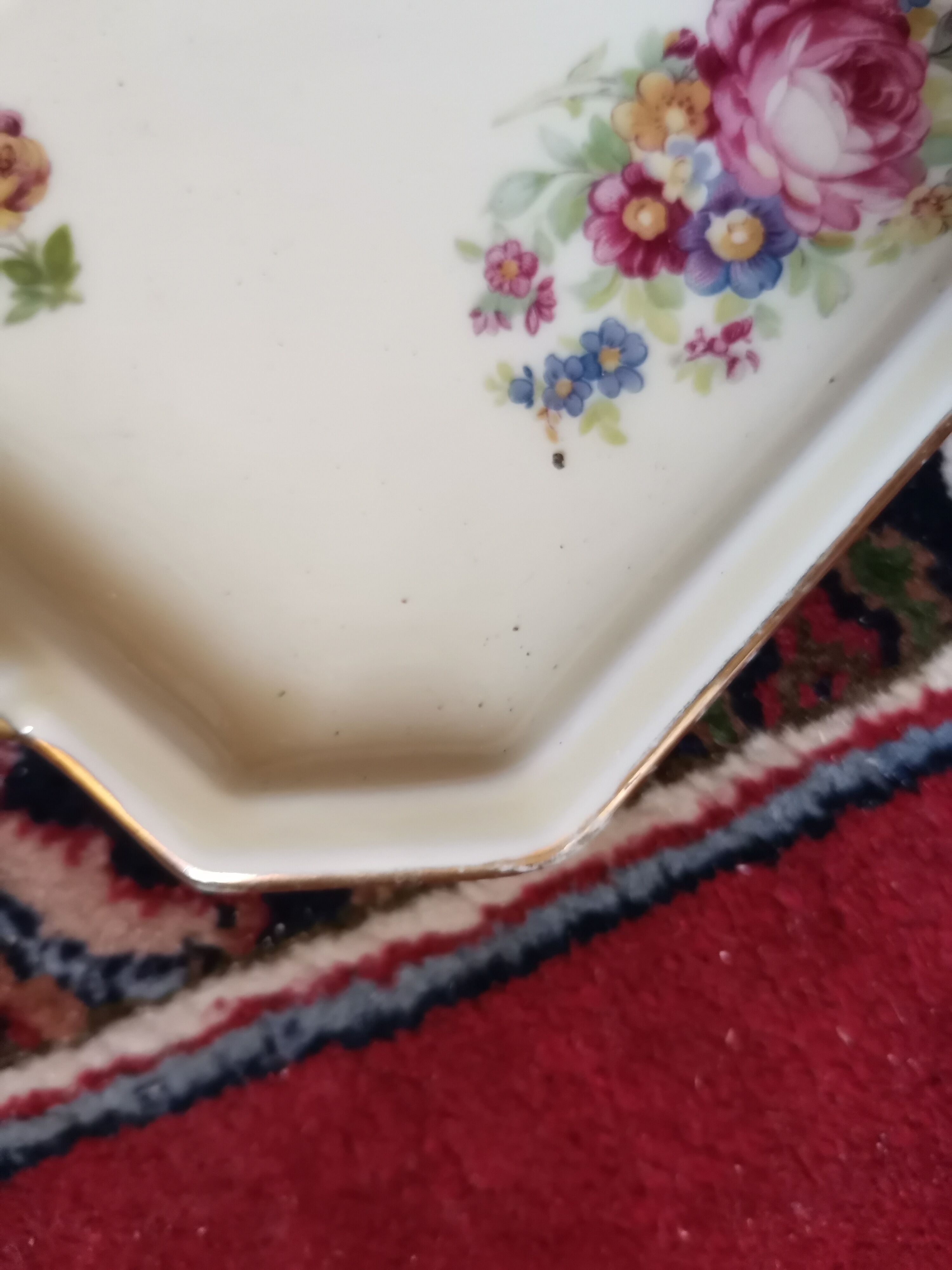 Rectangular flat Limoges