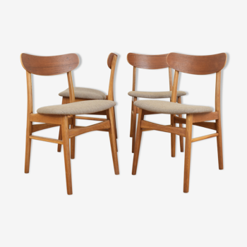 Mid-century danish dining chairs from Farstrup, 1960s, set of 4