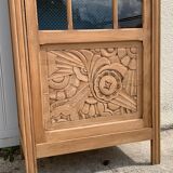 Art deco glass-glazed parisian wardrobe
