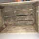 Former wooden apple crate marked JP Angers