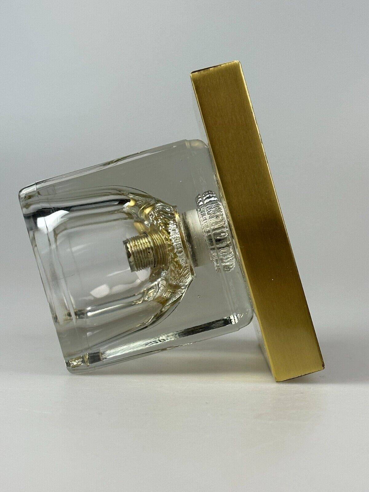 60s 70s Peill & Putzler Cube wall lamp ceiling lamp ice glass space design